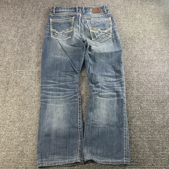 Vintage Y2K Mens BKE Tyler Straight Embroidered Pocket Baggy Jeans W28xL28 - Picture 3 of 7